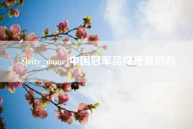 遵化市中国冠军品牌是真的吗