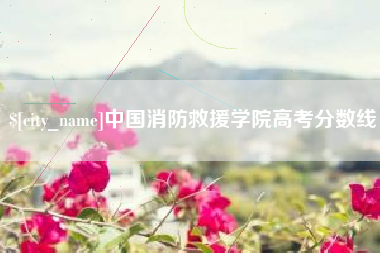 遵化市中国消防救援学院高考分数线