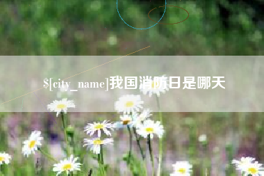 遵化市我国消防日是哪天