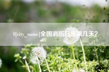 遵化市全国消防日是第几天？