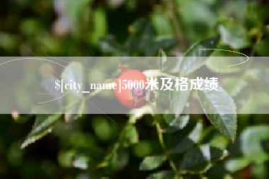遵化市5000米及格成绩