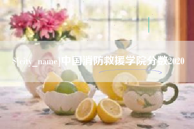 遵化市中国消防救援学院分数2020