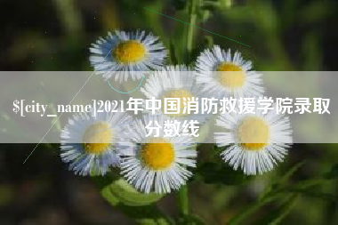 遵化市2021年中国消防救援学院录取分数线