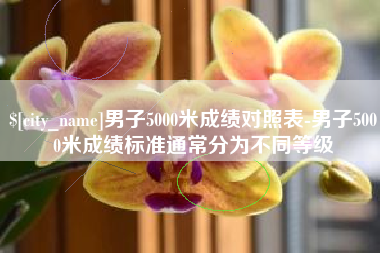 遵化市男子5000米成绩对照表-男子5000米成绩标准通常分为不同等级