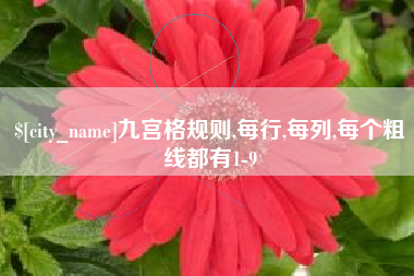 遵化市九宫格规则,每行,每列,每个粗线都有1-9