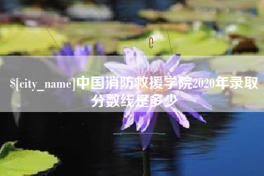 遵化市中国消防救援学院2020年录取分数线是多少