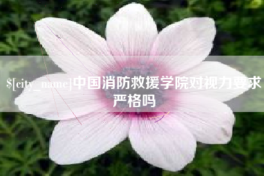 遵化市中国消防救援学院对视力要求严格吗