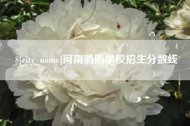 遵化市河南消防学校招生分数线