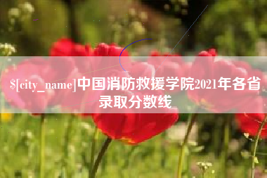 遵化市中国消防救援学院2021年各省录取分数线