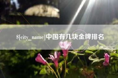 遵化市中国有几块金牌排名