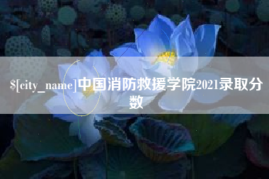 遵化市中国消防救援学院2021录取分数