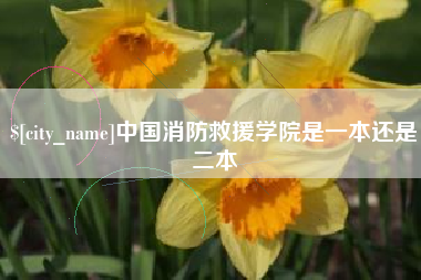 遵化市中国消防救援学院是一本还是二本