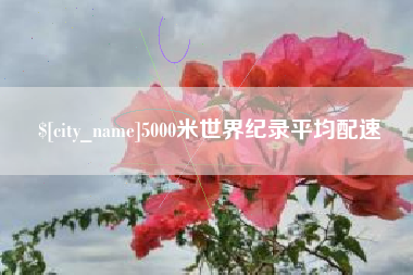 遵化市5000米世界纪录平均配速