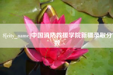 遵化市中国消防救援学院新疆录取分数
