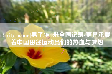 遵化市男子5000米全国记录-更是承载着中国田径运动员们的热血与梦想