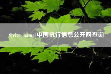 遵化市中国执行信息公开网查询