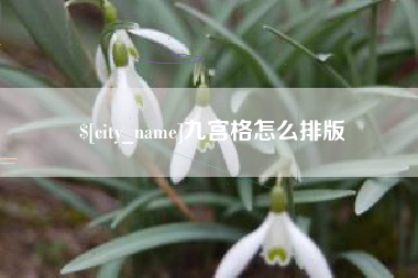 遵化市九宫格怎么排版