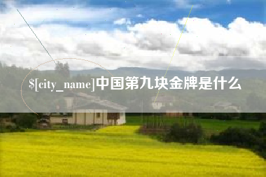 遵化市中国第九块金牌是什么