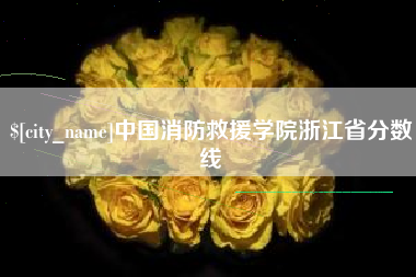 遵化市中国消防救援学院浙江省分数线