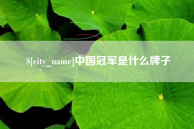 遵化市中国冠军是什么牌子