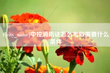 遵化市中控消防证怎么考取需要什么条件