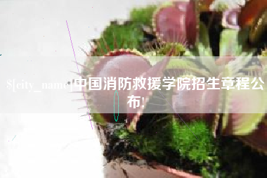 遵化市中国消防救援学院招生章程公布!