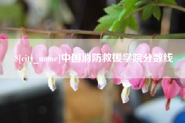 遵化市中国消防救援学院分数线